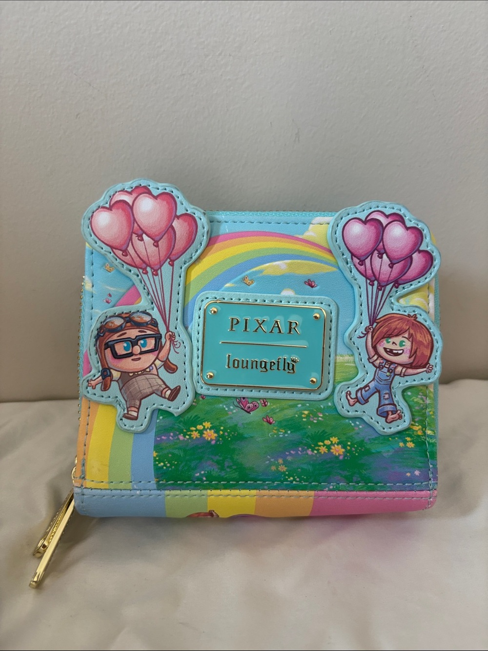 Loungefly Pixar Up Double Zip Accordion Wallet